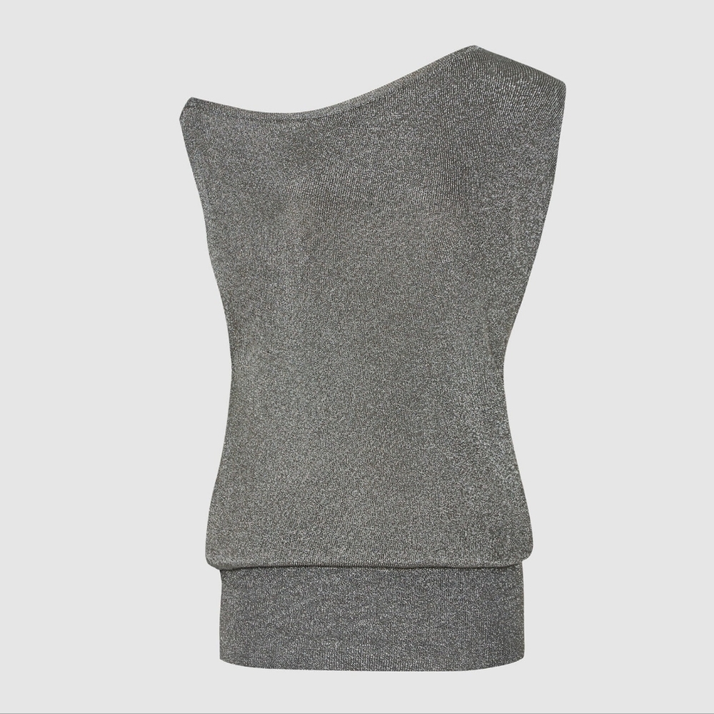 *Restock!* NWT REISS | Brigette Draped Knitted Blouse - Picture 2 of 8